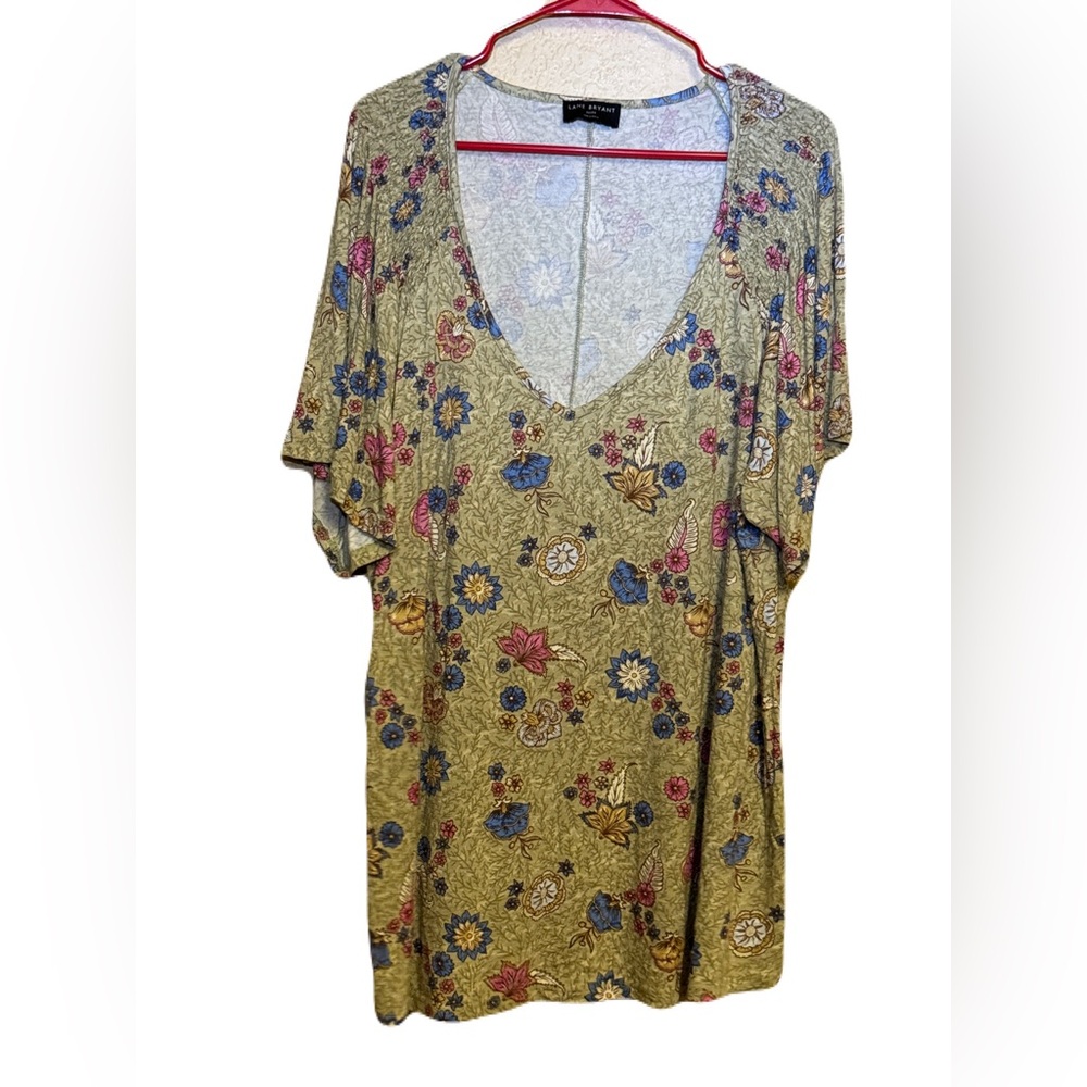 Lane Bryant Paisley Floral Blouse